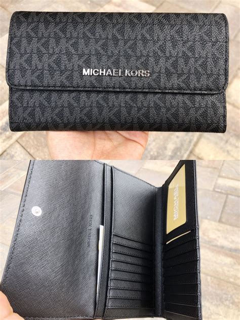 travel wallet michael kors|michael kors trifold wallet black.